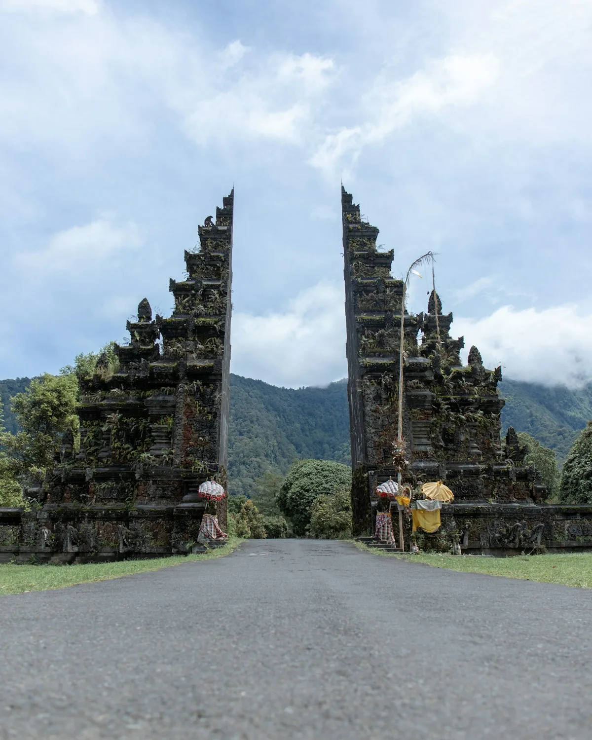 Split gate near Bedugul, Bali highlands
