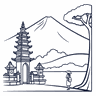 East Bali temple private driver tour icon