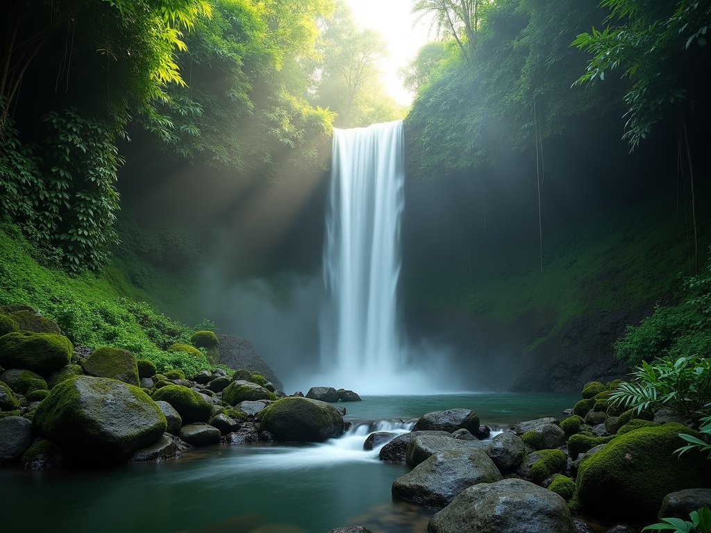 Waterfall pool in North Bali reached on a full-day driver charter
